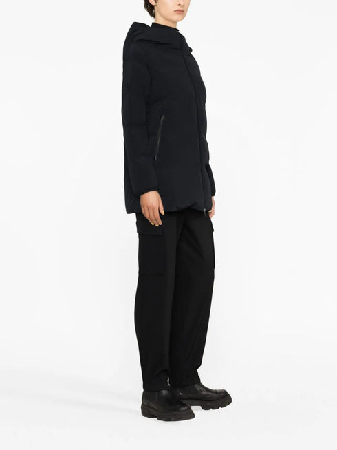 hooded puffer coat
